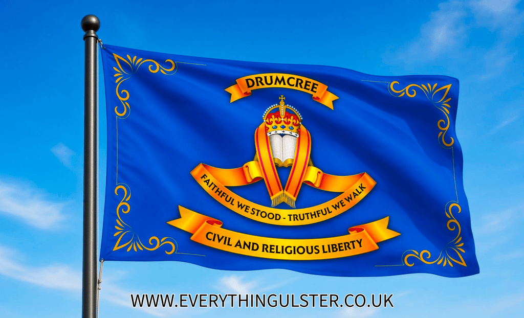 Drumcree Flag – Faithful We Stood, Truthful We Walk - Everything Ulster