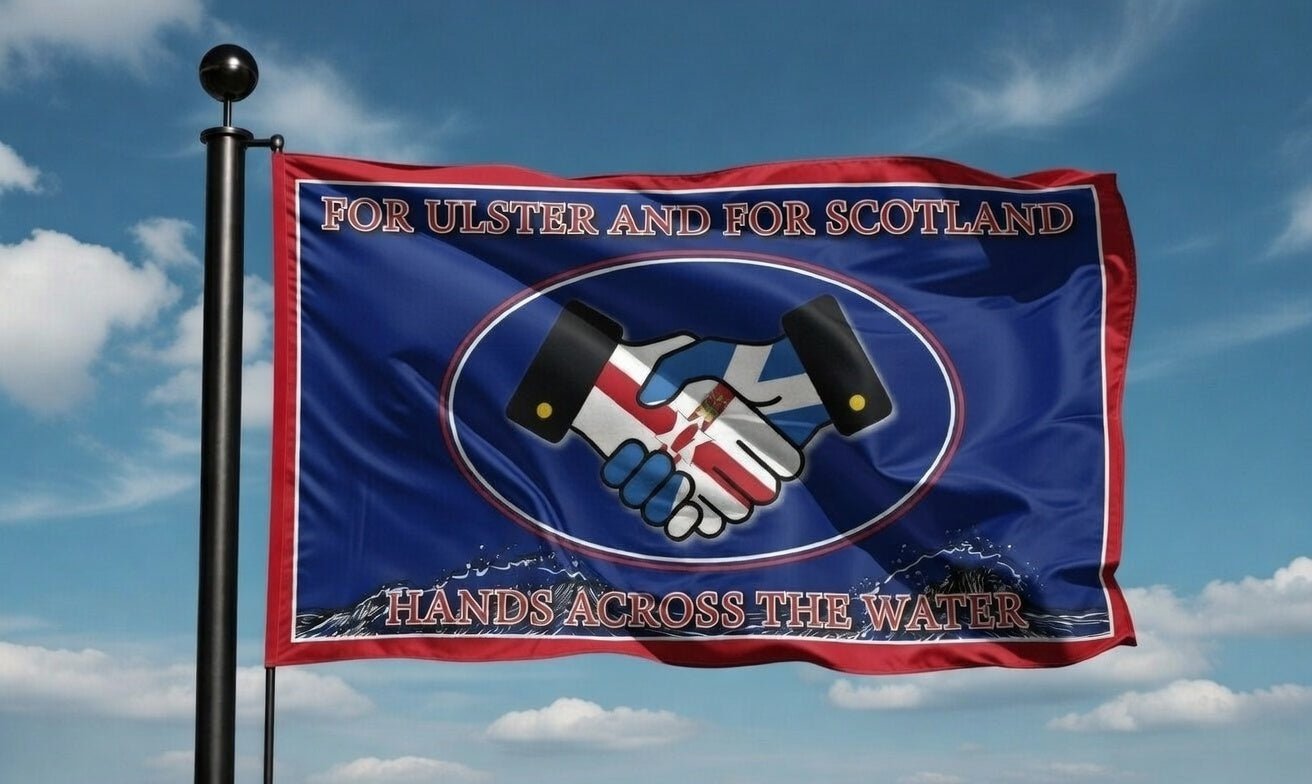 Hands Across The Water Flag - Everything Ulster