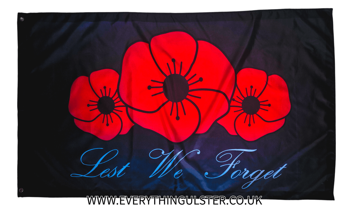 Lest We Forget Flag - Everything Ulster
