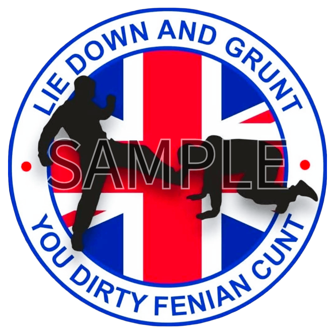 Lie Down And Grunt Sticker - Everything Ulster