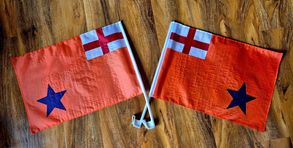 Orange Standard Car Flags (Pair) - Everything Ulster