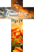 Personalised Orange Lilly Grave Marker - Everything Ulster
