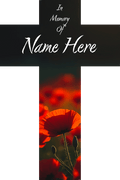 Personalised Poppy Grave Marker - Everything Ulster