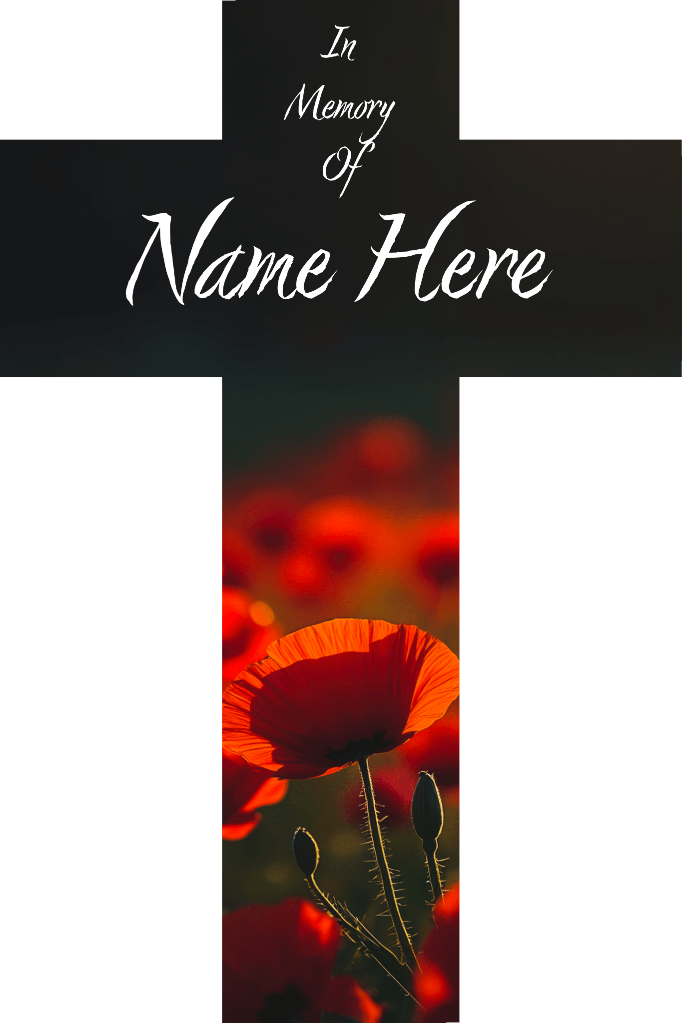 Personalised Poppy Grave Marker - Everything Ulster