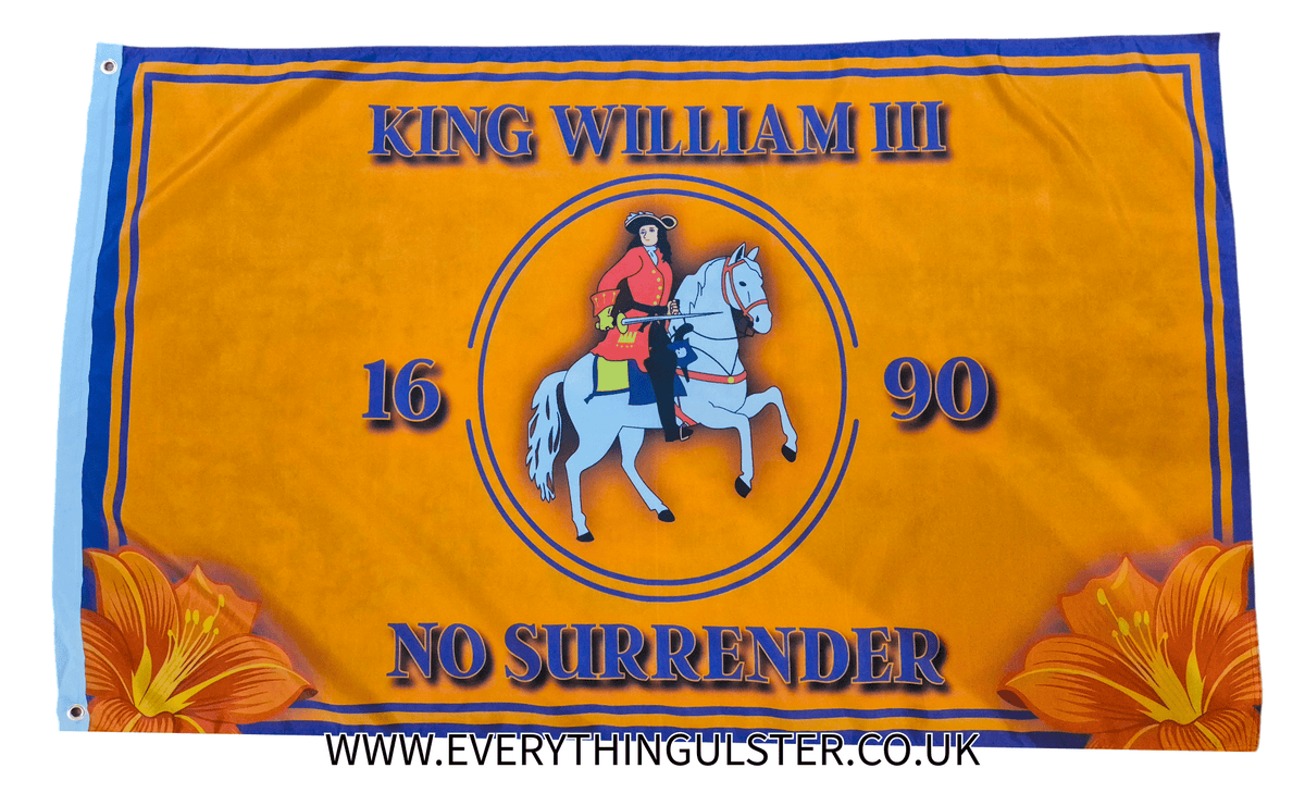 Traditional King William III Flag (Orange) - Everything Ulster